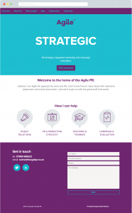 website design agile pr