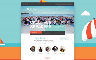 conference website design agile on the beach